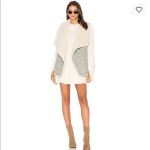 NWT soft Joie Faux Sherpa Lined draped waterfall